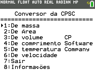 Programa CNVRSAO.8xp