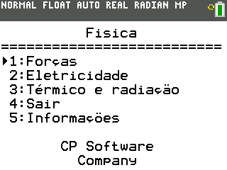 Programa FISICA.8xp